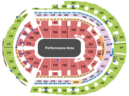 Bridgestone Arena Monster Jam Seating Chart